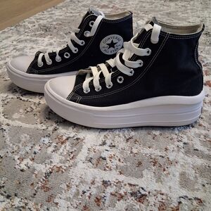 Converse Black High-Top Platform Sneakers